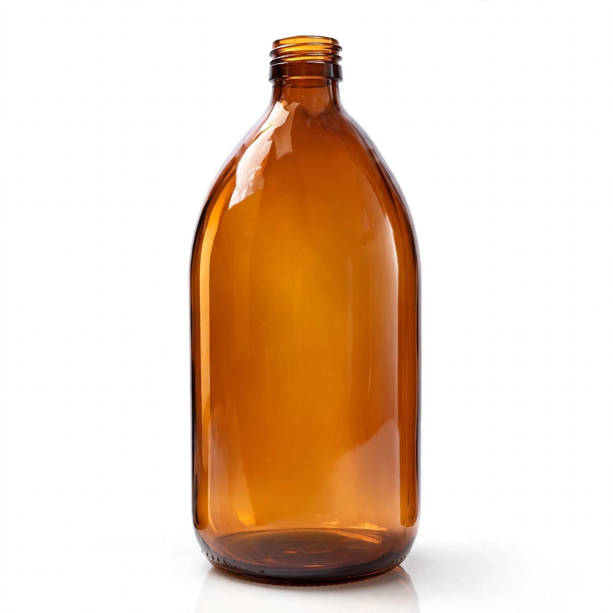 Wholesale 1000ml Amber Glass Medicine & Syrup Bottles (Without Caps) - Pack of 20 | Made in the UK