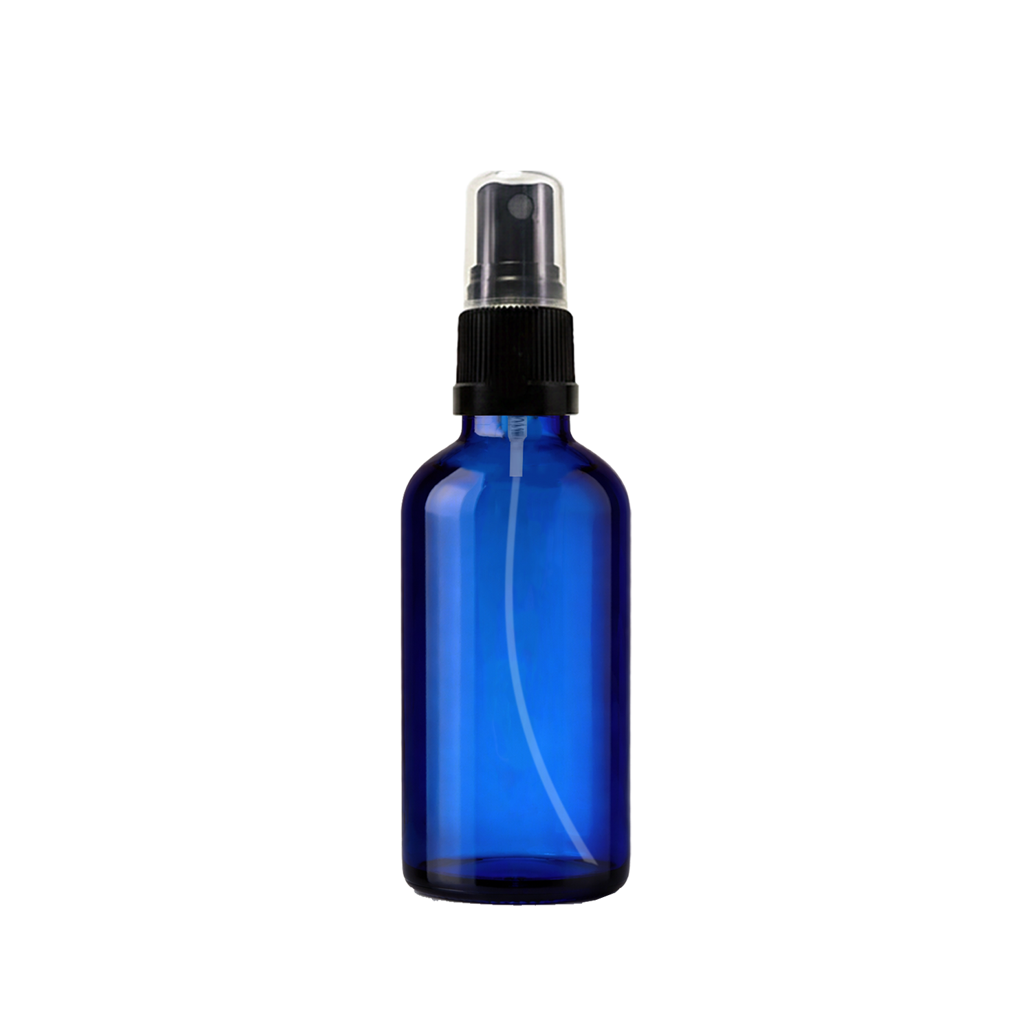 Blue Glass Dropper Bottles With Mist Atomiser Spray