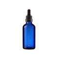 Blue Glass Boston Dropper Bottles With Glass Pipette 18mm