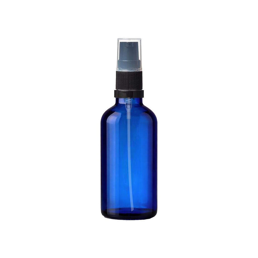 Blue Glass Boston Dropper Bottles 18mm | Atomiser Spray / Lotion Pump / Glass Pipette / Dropper Insert
