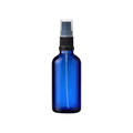 Blue Glass Dropper Boston Bottles With Lotion Pump 18mm