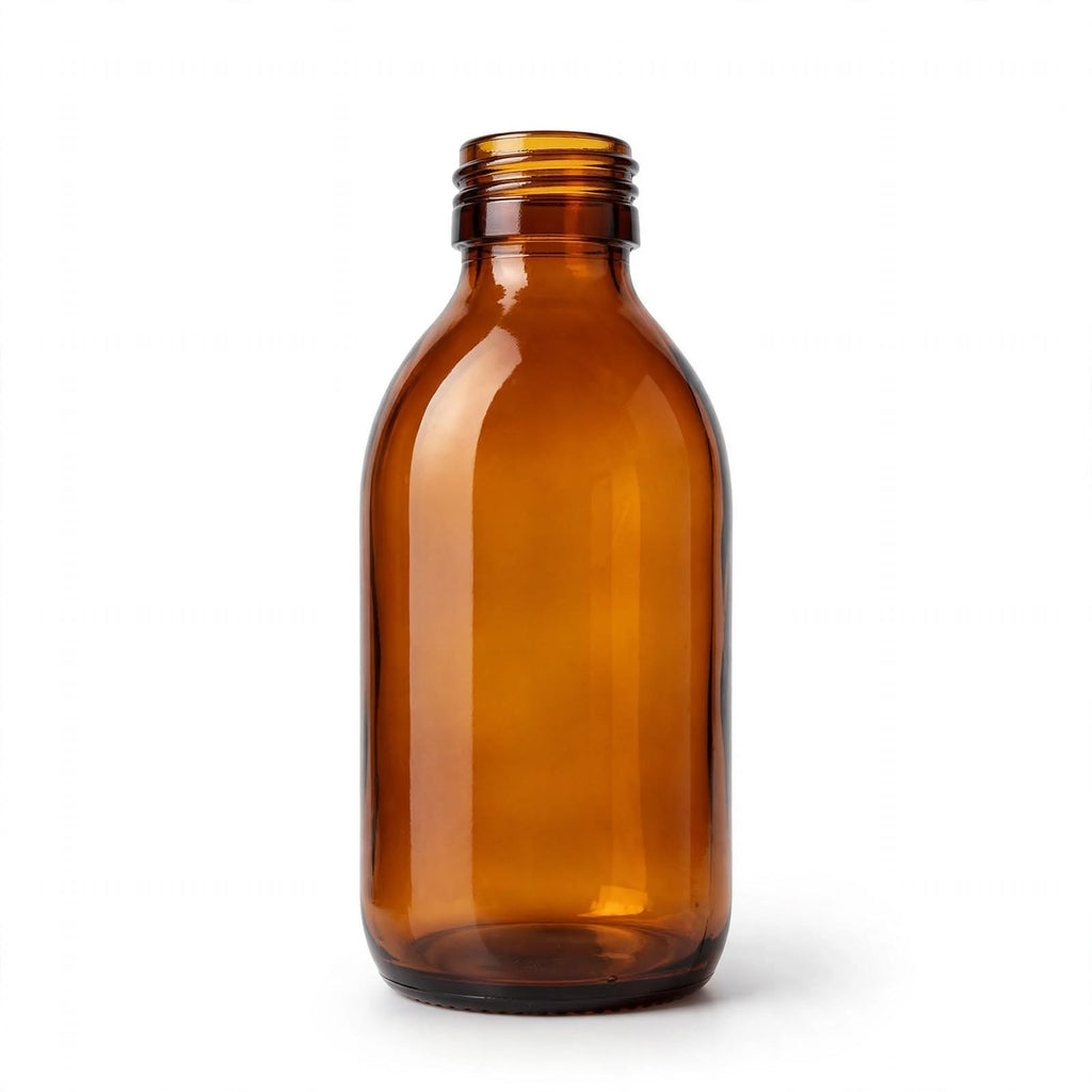 300ml Amber Glass Medicine & Syrup Bottles