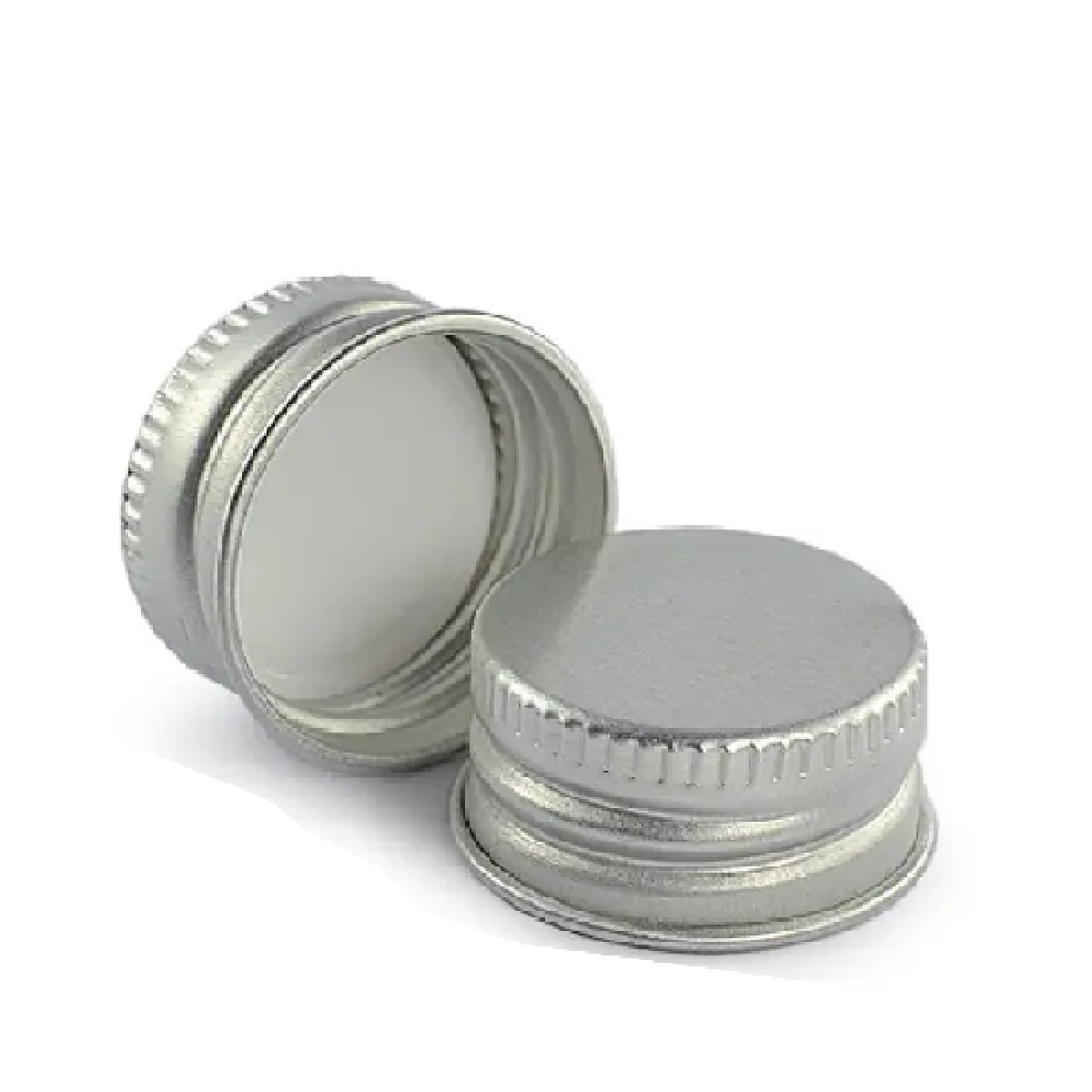 28mm Silver Aluminium Screw Cap