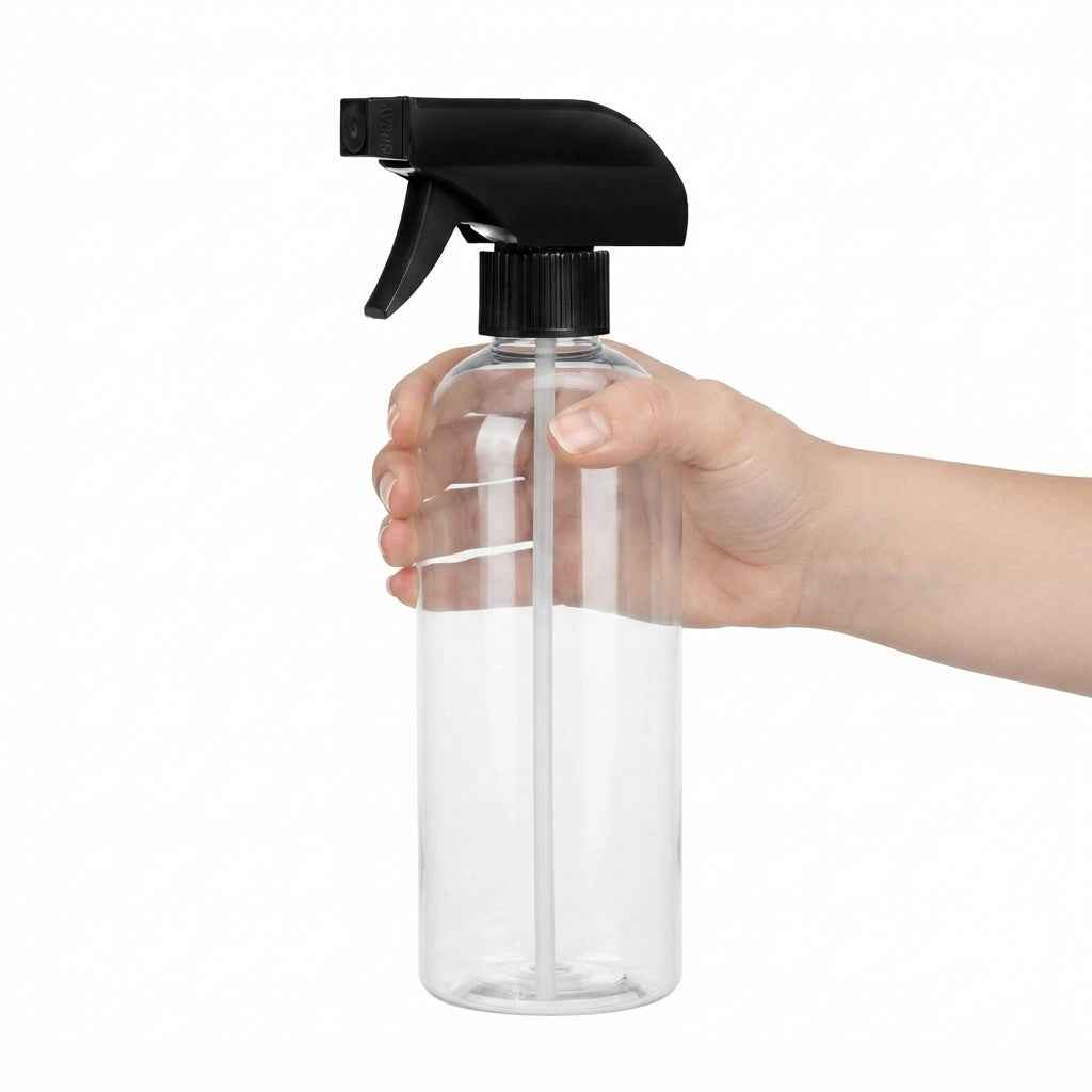28mm Trigger Sprayer Replacement Head 28/410 Plastic Spray Top for Bottles | Black & Clear