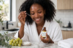 Fam Natural Grapeseed Oil 100ml - 100% Pure Cold Pressed Carrier Oil for Face, Hair & Beard (Glass Bottle with Pipette)