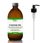 100% Natural Cold-Pressed Castor Oil - Hexane-Free in Glass Bottle | Fam Organic