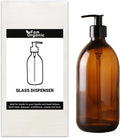 Fam Organic Amber Glass Soap Dispenser Bottle with Lotion Pump