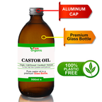 100% Natural Cold-Pressed Castor Oil - Hexane-Free in Glass Bottle | Fam Organic