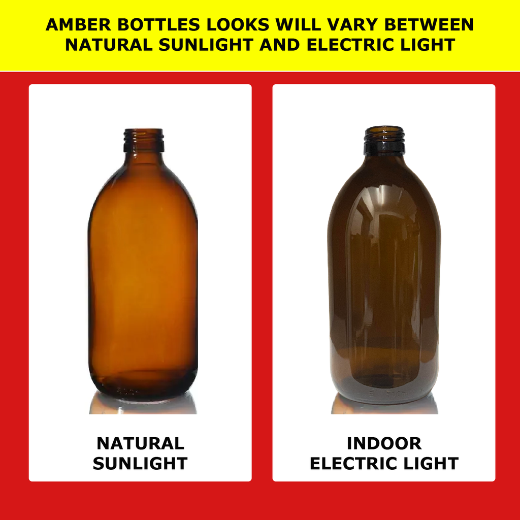 Amber Glass Bottles with Black Atomiser Spray — Multipack (60ml–1000ml) | Made in the UK