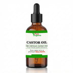 100% Natural Cold-Pressed Castor Oil - Hexane-Free in Glass Bottle | Fam Organic
